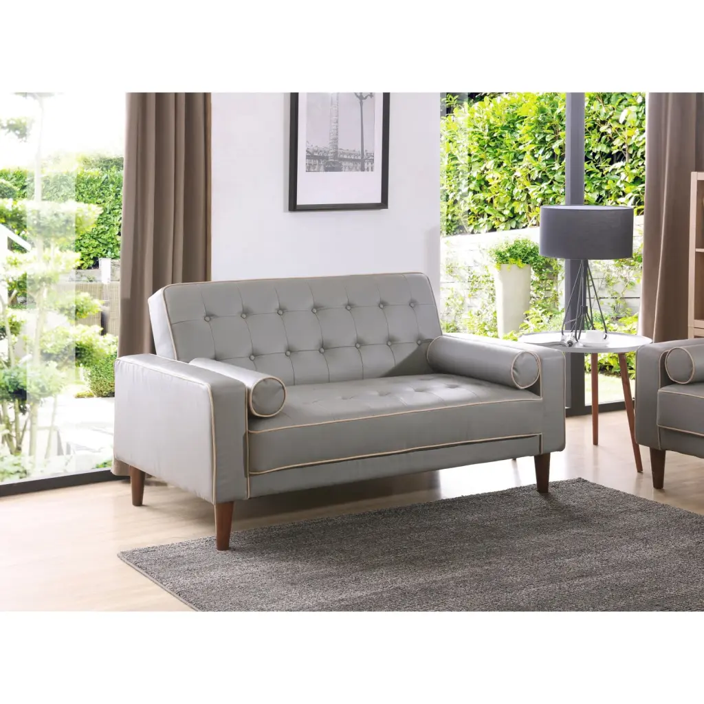 Maykoosh Boho Beauty Loveseat Bed Gray Convertible Sofa