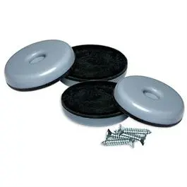 Furniture Sliders Screws Gray Blue Round 1.5-. 4-Pack TruGuard
