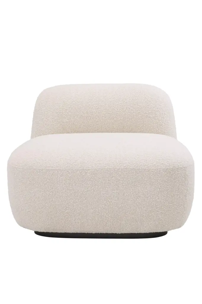Cream Bouclï¿½ï¿½ Slipper Chair Eichholtz Bj?rn Compact Living Room Accent Chair