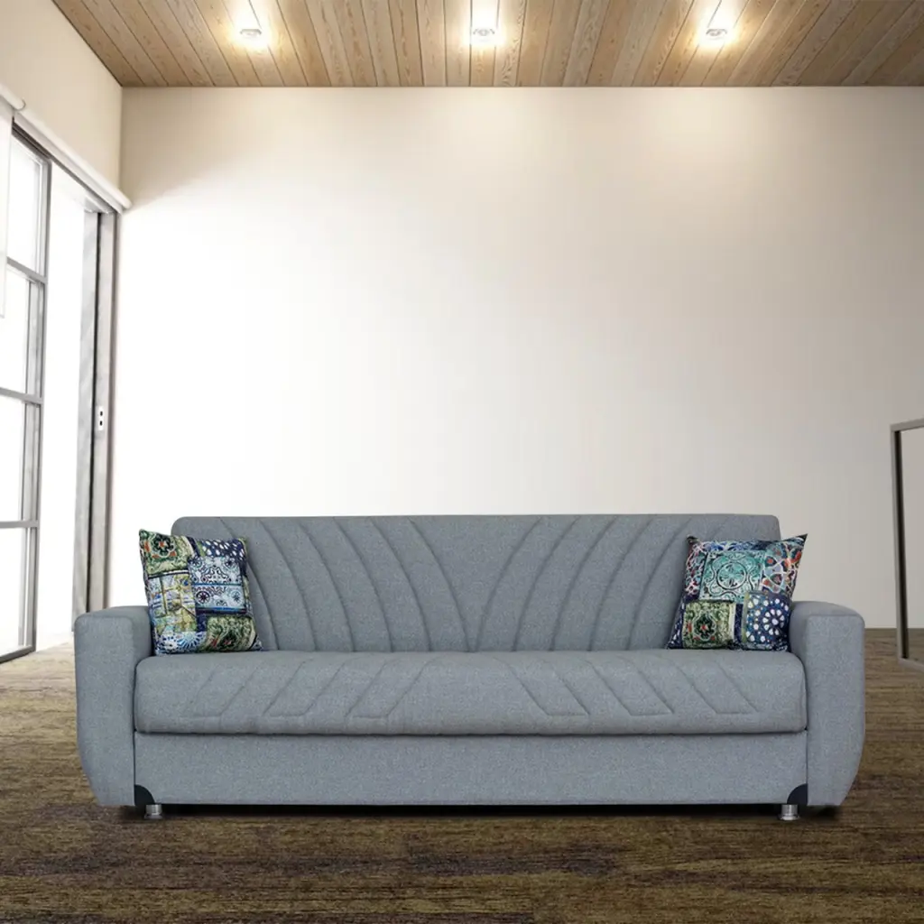 Sonya Gray Fabric Sofa Bed Go Green Woods