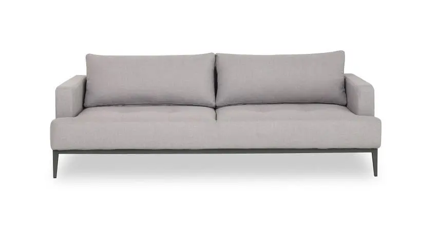 Contemporary Minimalistic Light Grey Fabric Sofa Sleeper J&M JK059 J&M Furniture