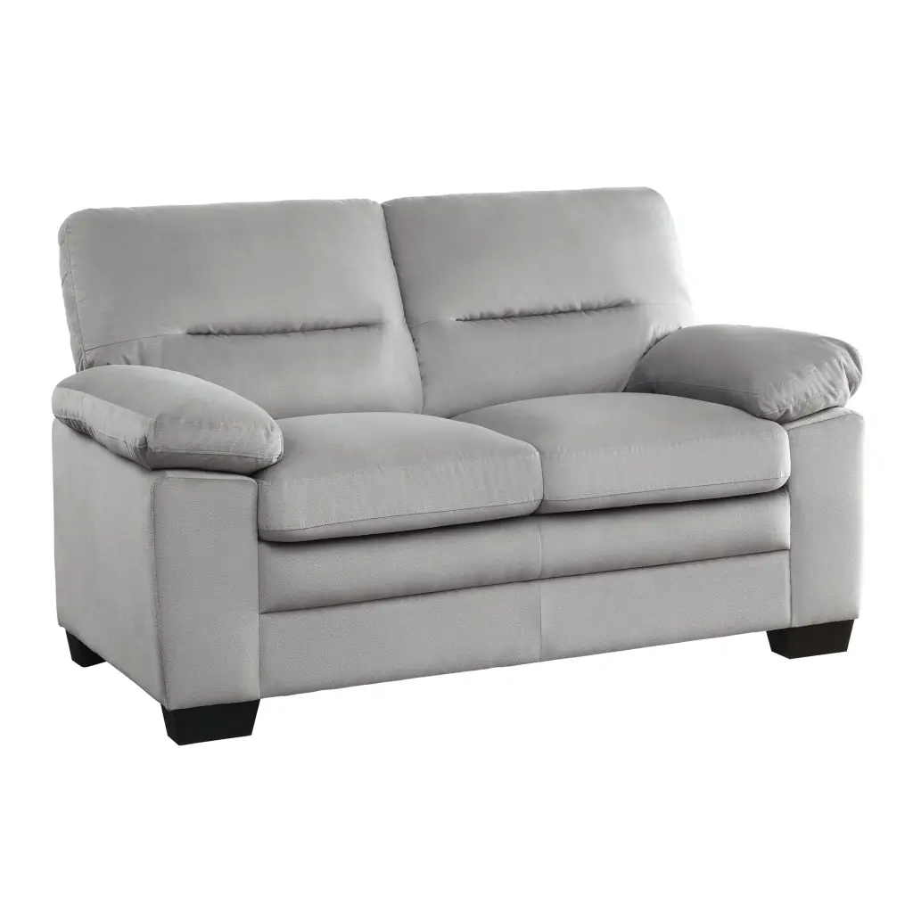 OakvillePark Savion Fabric Upholstered Gray Loveseat
