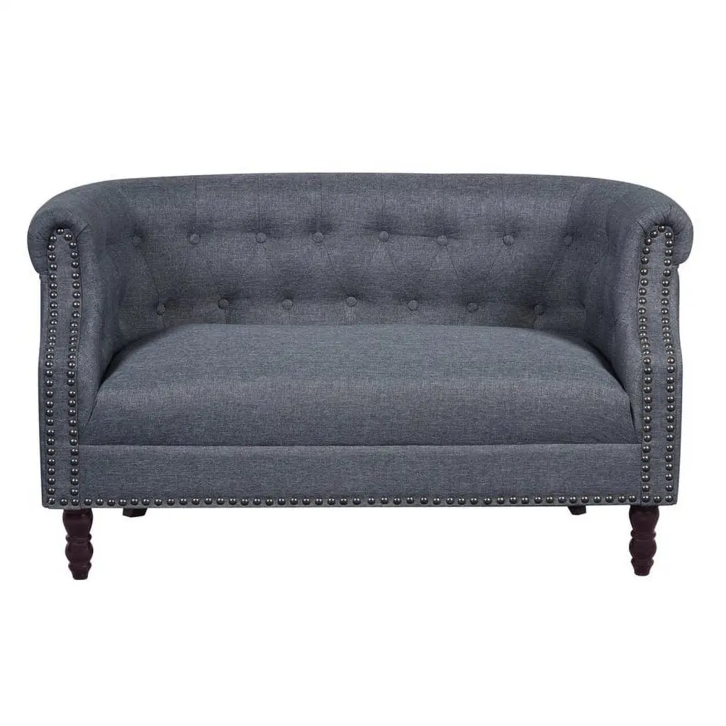 US Pride Furniture Chesterfield Loveseat Classic Leather Sofa Elegant Home Uspridefurniture