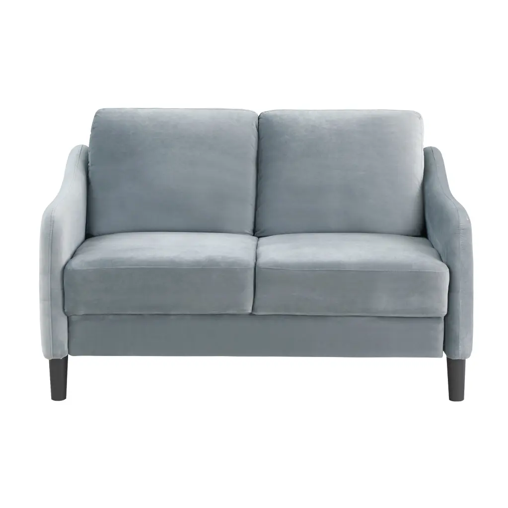51.5 Inch Loveseat Sofa Small Couch Living Room Bedroom Grey Wobythan