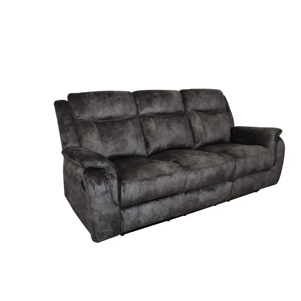 New Classic Furniture Park City Polyester Fabric Sofa Slate Gray Living Room