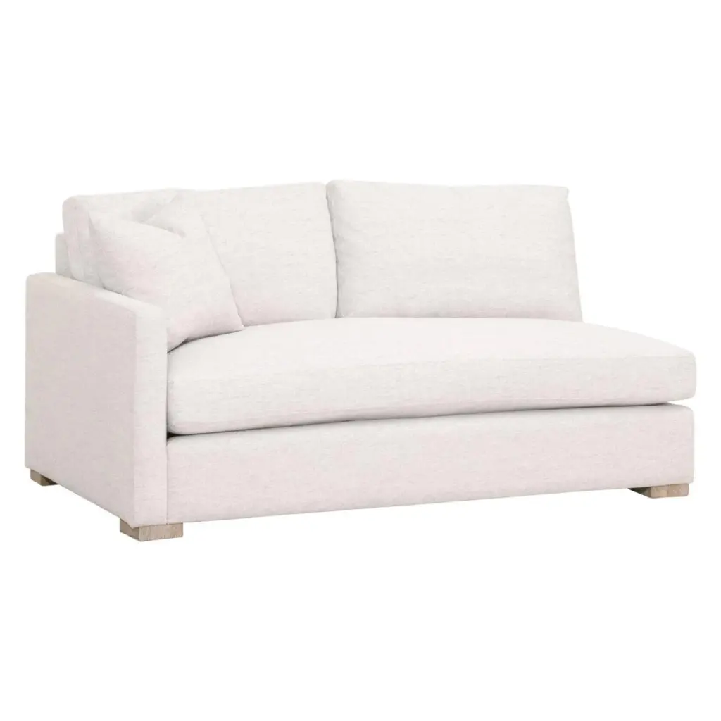 Star International Furniture Stitch & Hand Clara Fabric Left Arm Sofa Stone