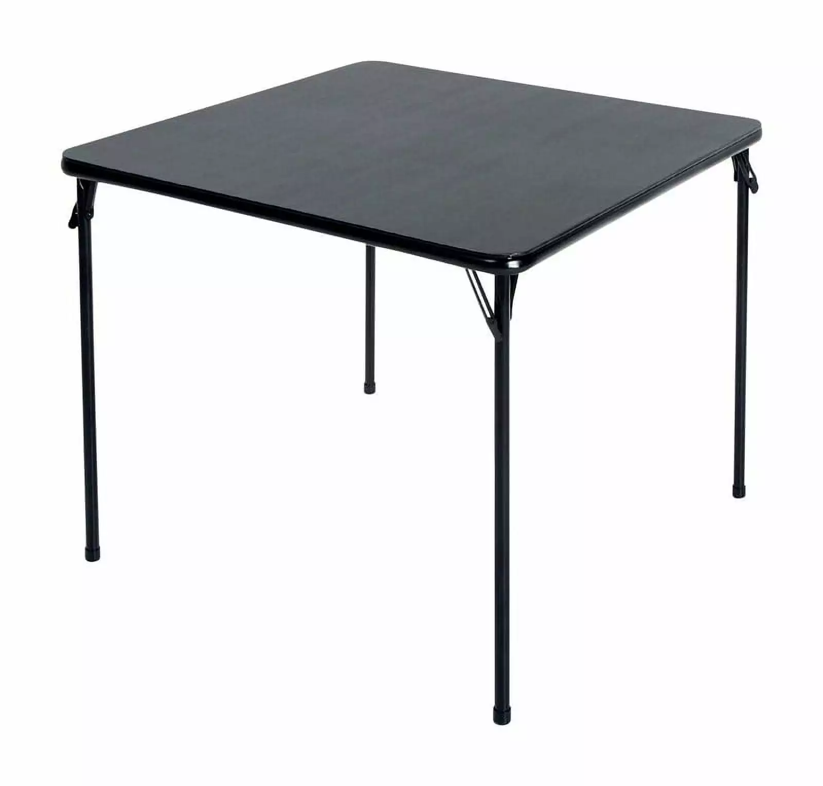 Cosco Square Folding Table 34 Black Steel Steel Frame Vinyl Case 2 Ameriwood Home