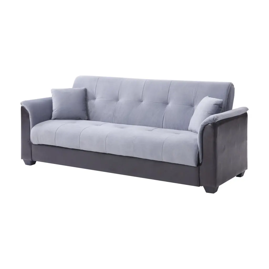 Champion Sofa Futon Bed Gray Nathaniel Home