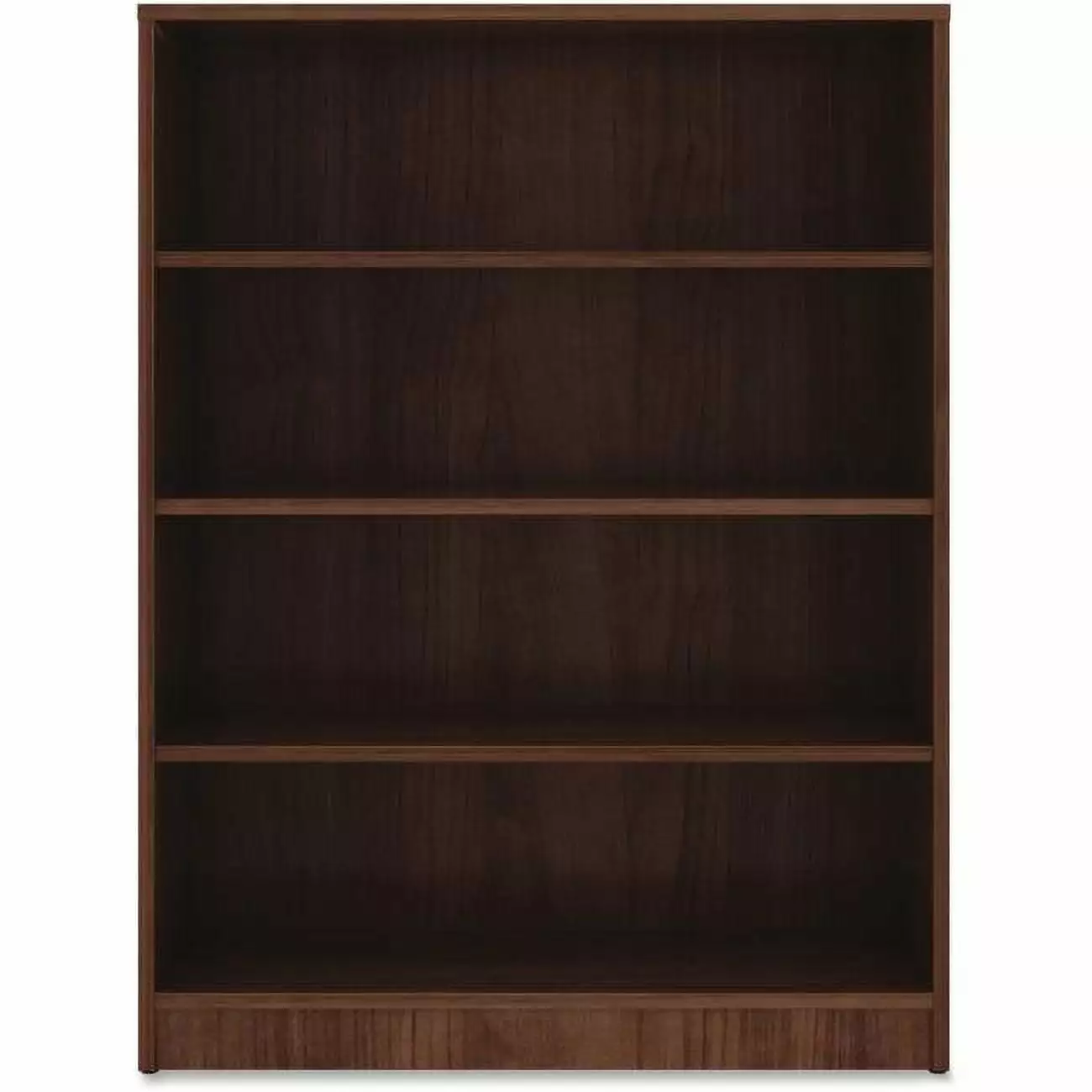 4 Shelf Laminate Bookcase Walnut - Stylish Home Storage Perfectly Packed