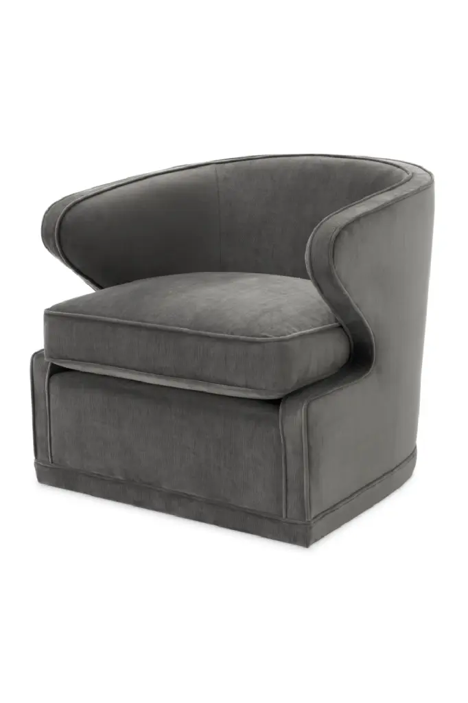 Retro Accent Swivel Chair Eichholtz Dorset Mid Century Modern Lounge Chair