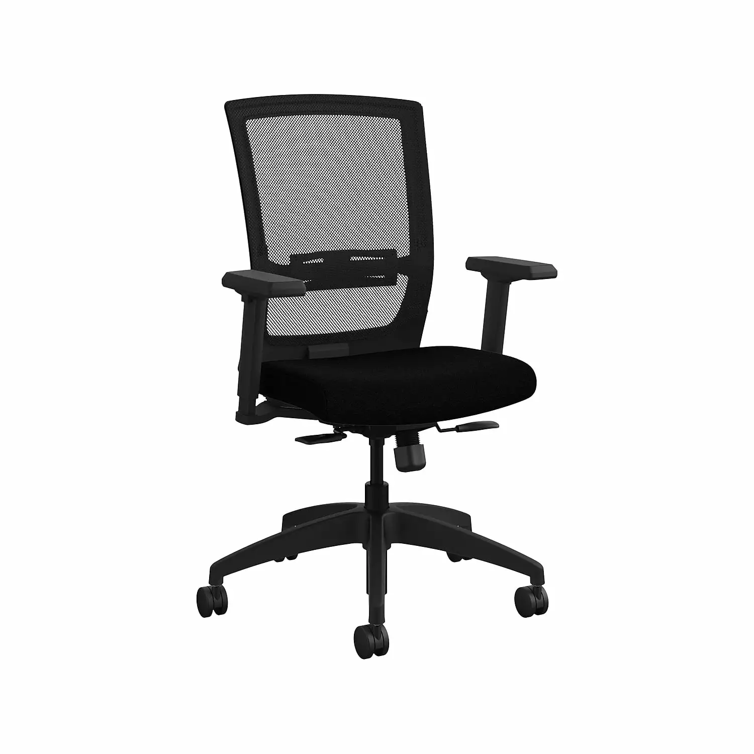 Allsteel Quip Ergonomic Mesh Back Swivel Task Chair Black Carbon STNOBLK ASI