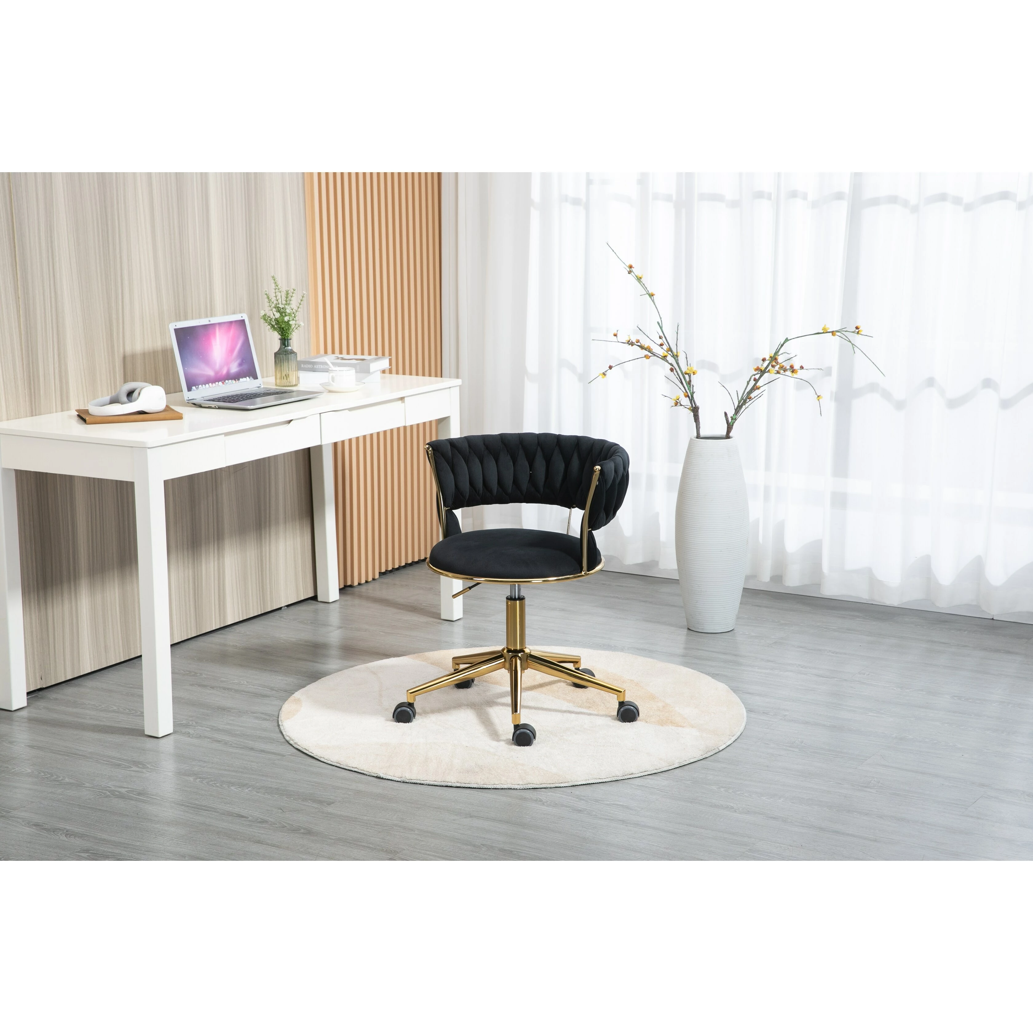 Modern Adjustable Home Computer Executive Chair Swivel Task Chair Vanity Desk Chair Bed Bath & Beyond