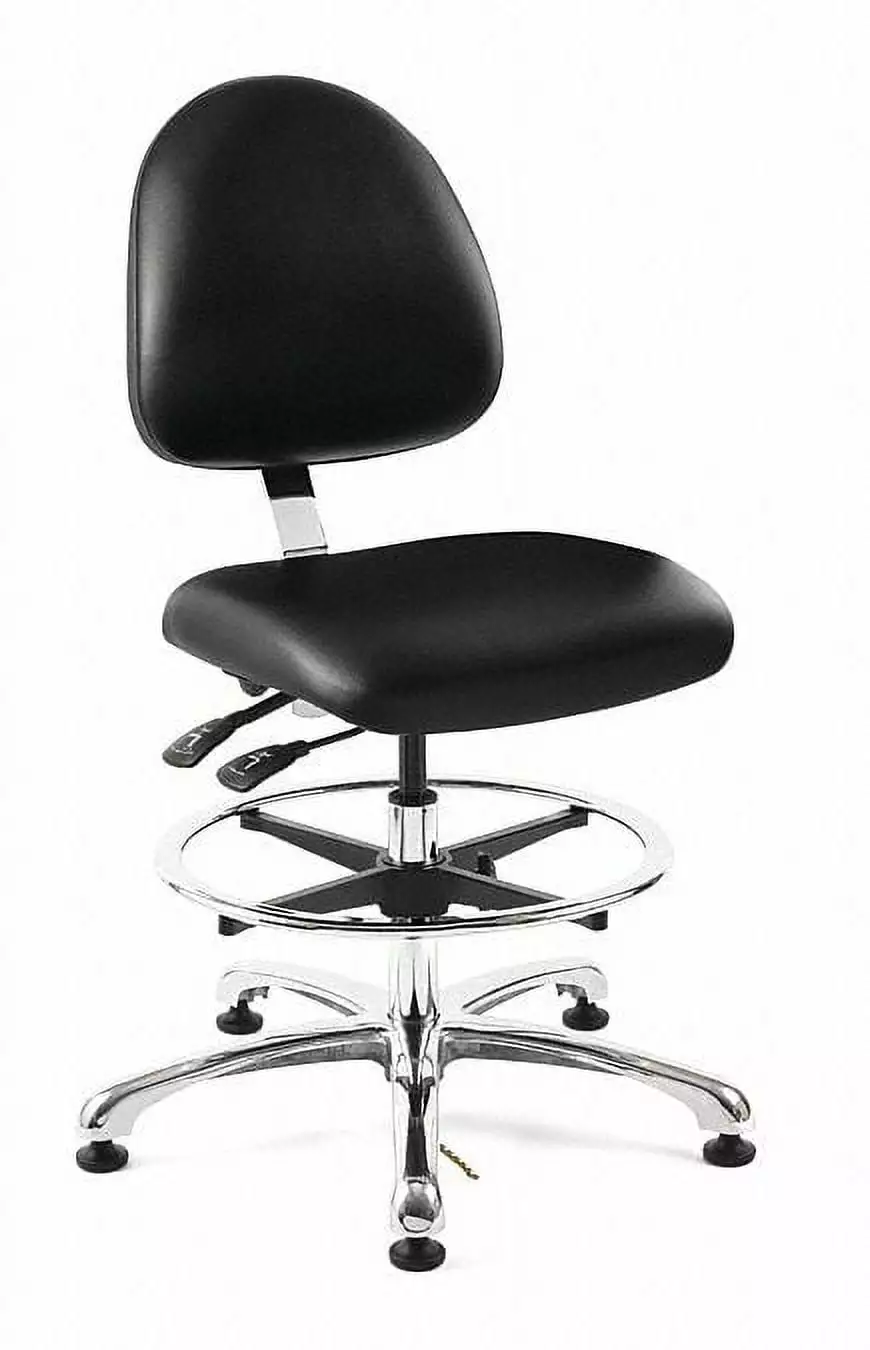 Bevco Ergonomic ESD Task Chair Vinyl Upholstery and Black Finish