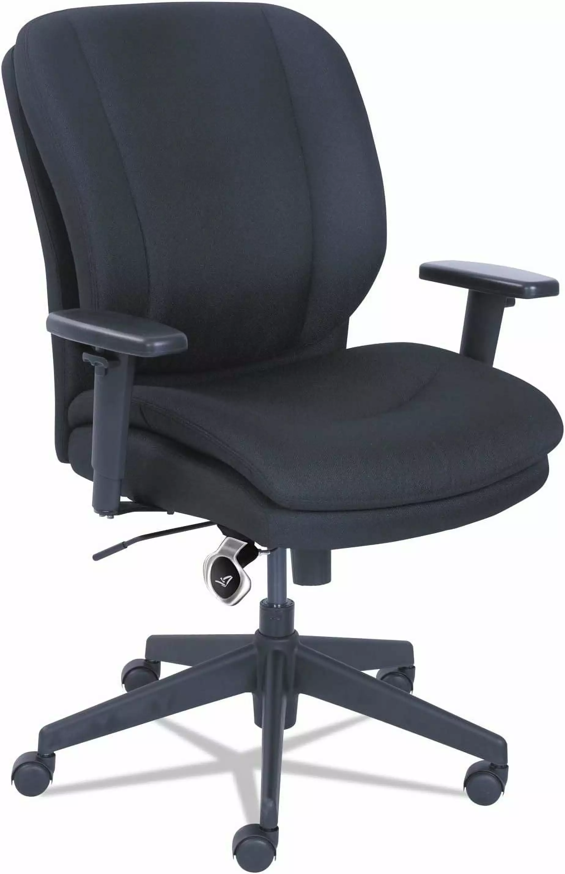 FJUPedic Cosset Ergonomic Task Chair Black Supports Up to 275 Lb Adjustable Seat Height