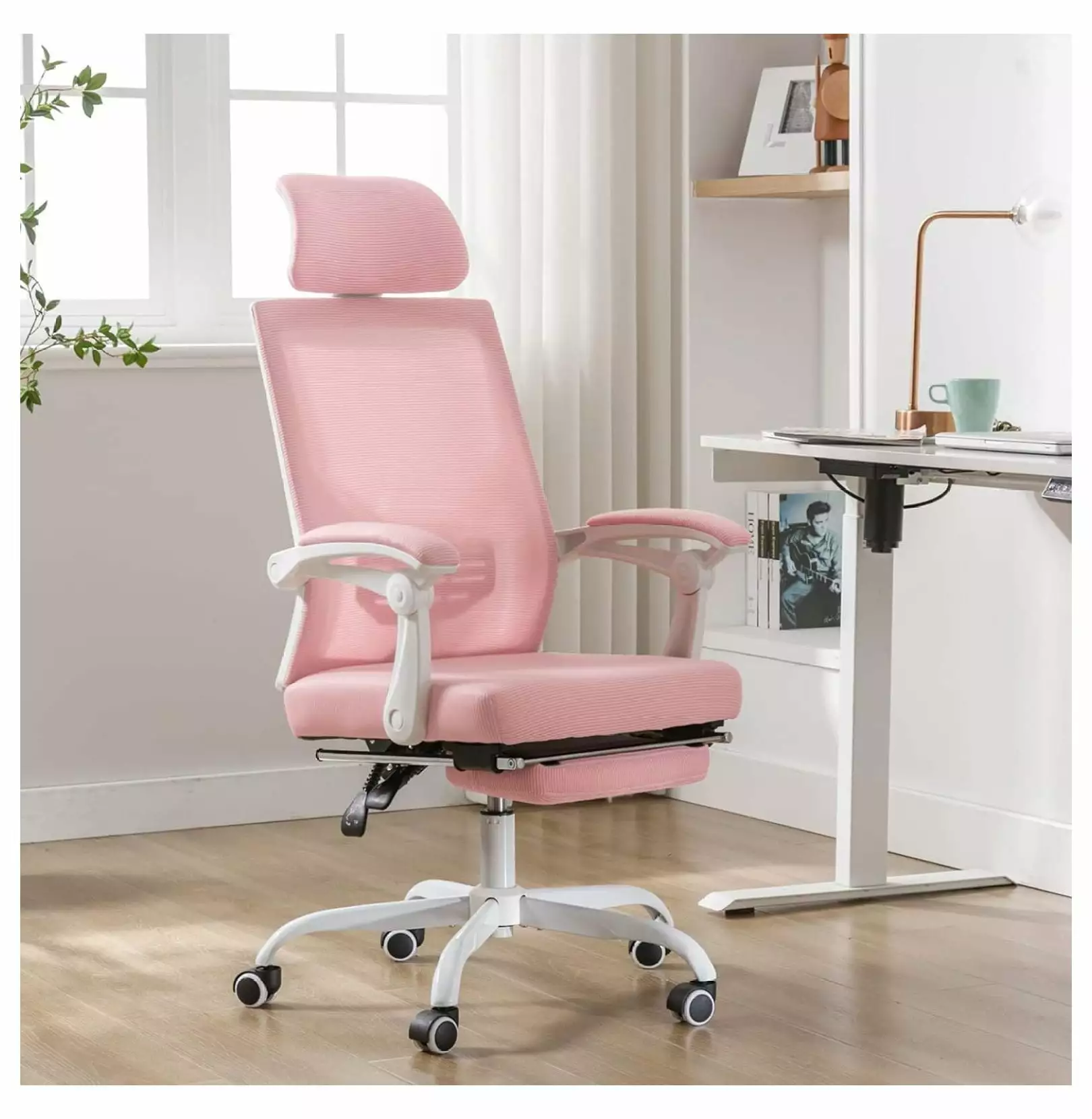 Mesh Ergonomic Office Task Chair Footrest Headrest Backrest 90-135 Adjustable Computer Executive Home Desk Chair Generic