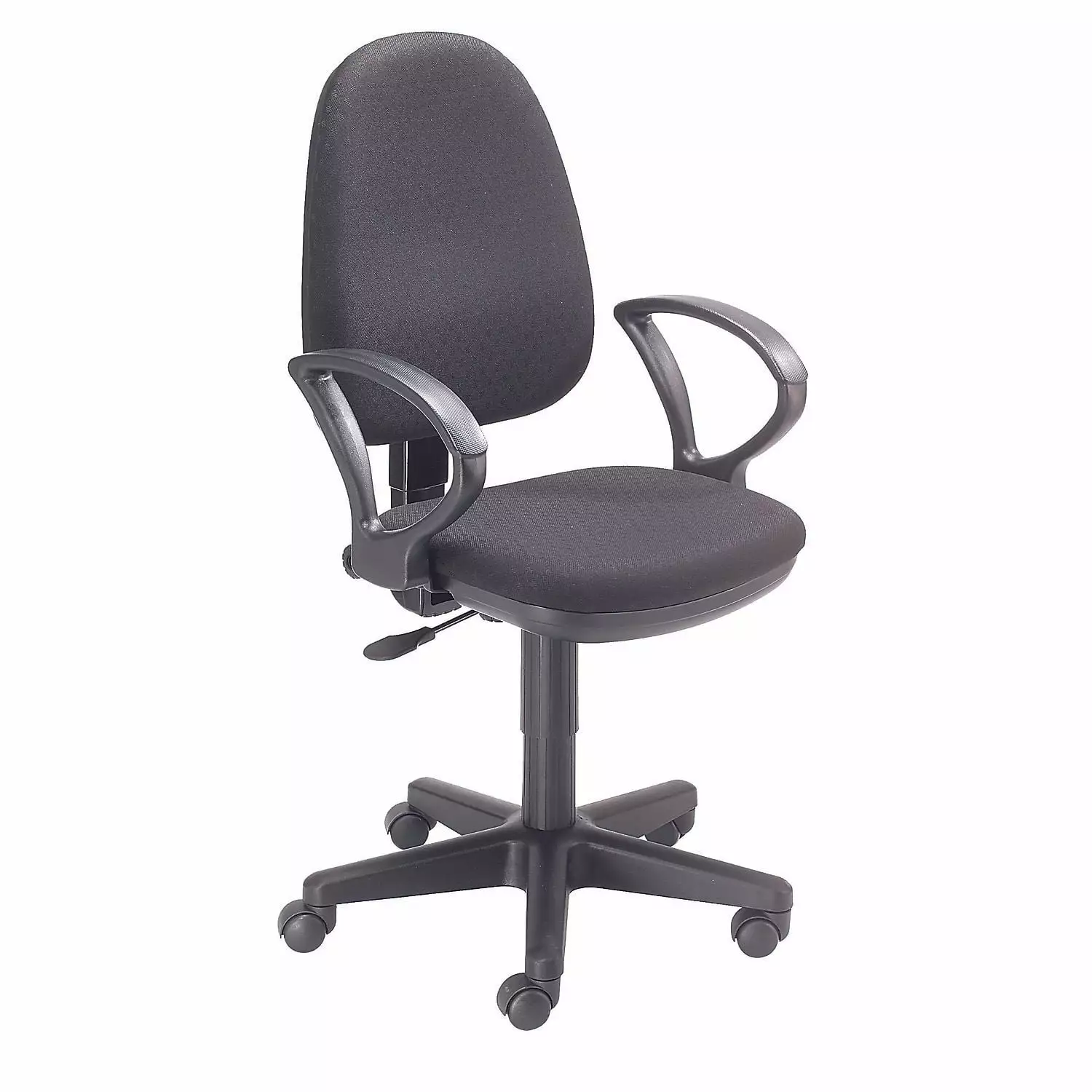 Ergonomic Multifunctional Fabric Upholstery Black Office Chair Global Industrial