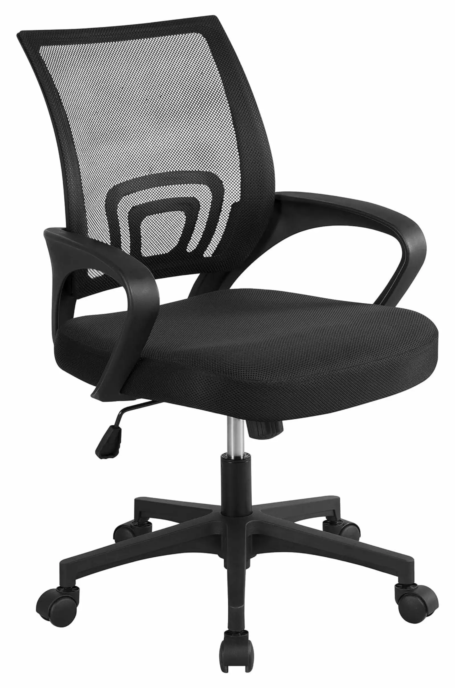 GolySw Black Ergonomic Mesh Office Chair Adjustable Height Armrest Home Office