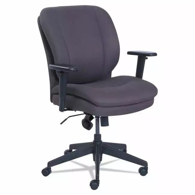 SRJ Cosset Ergonomic Task Chair Gray KD Encimera