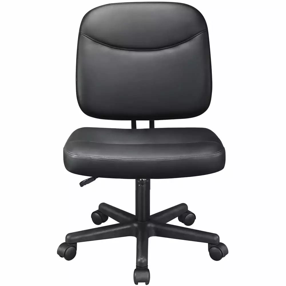 Black Renwick Adjustable Height Swivel Task Chair Office and Home Use