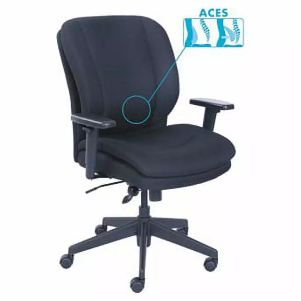 Cosset Ergonomic Task Chair Black Seat Back and Base Supports up to 275 lbs Serta