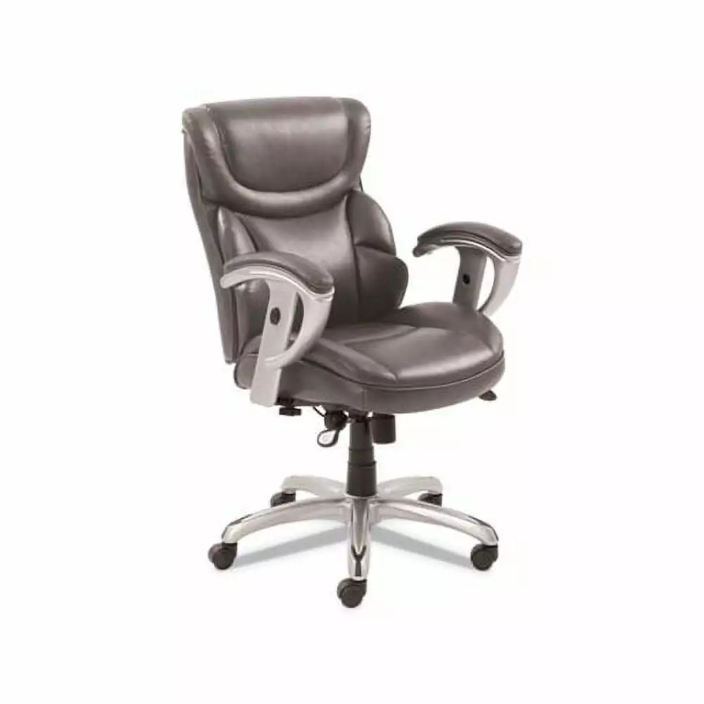 Emerson Task Chair Supports 300 lbs Gray Seat Gray Back Silver Base Serta