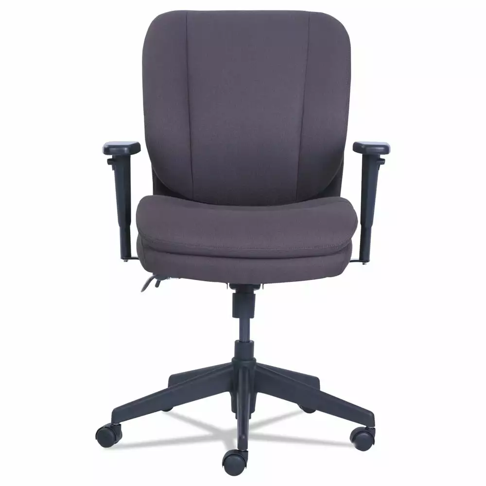 SertaPedic 48967B Cosset 275-lb Capacity Ergonomic Task Chair Gray Black