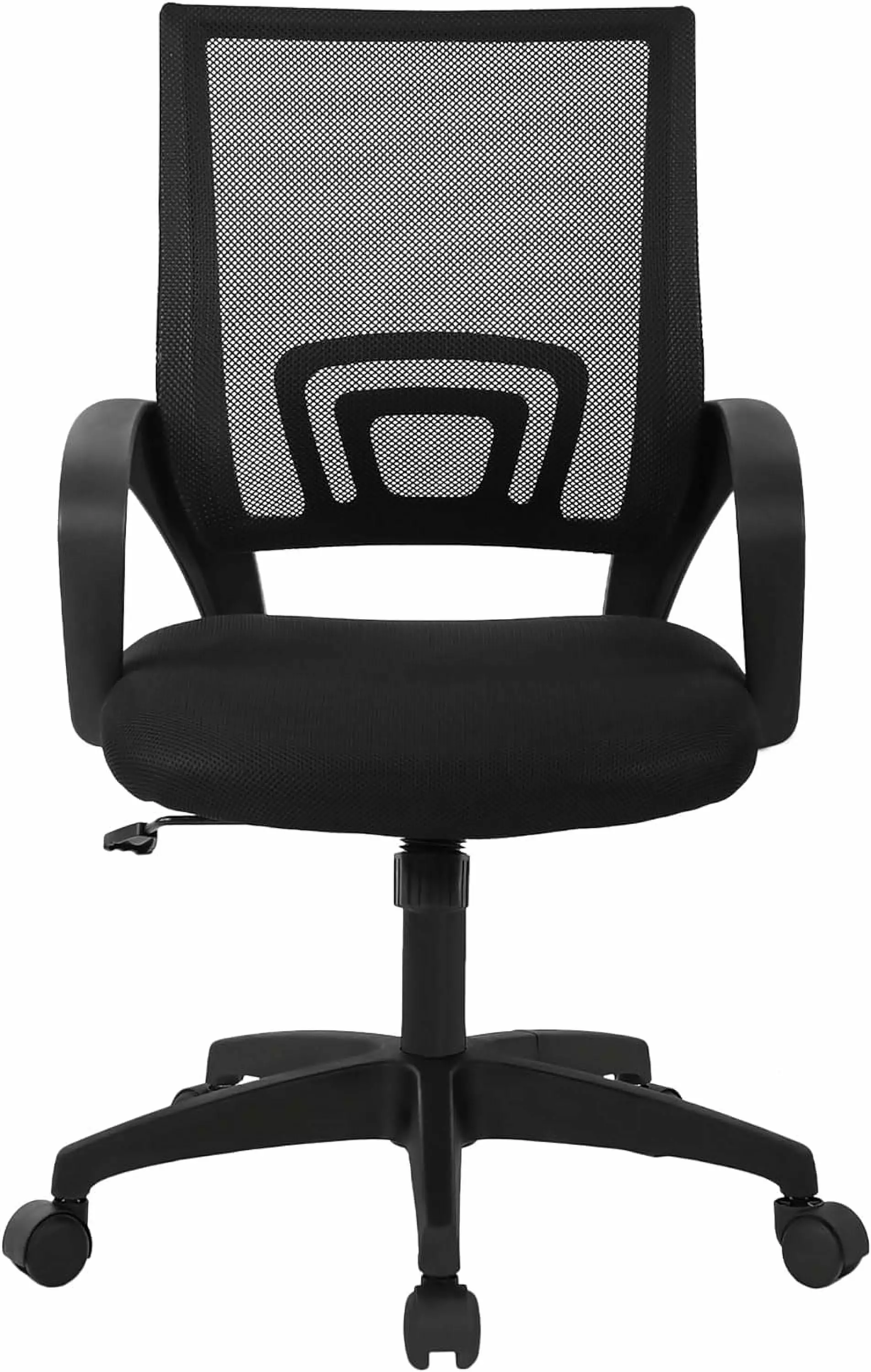 Knoll Ergonomic Desk Mesh Computer Chair Lumbar Support Adjustable Mid Back Task Chair Black TRAHOO
