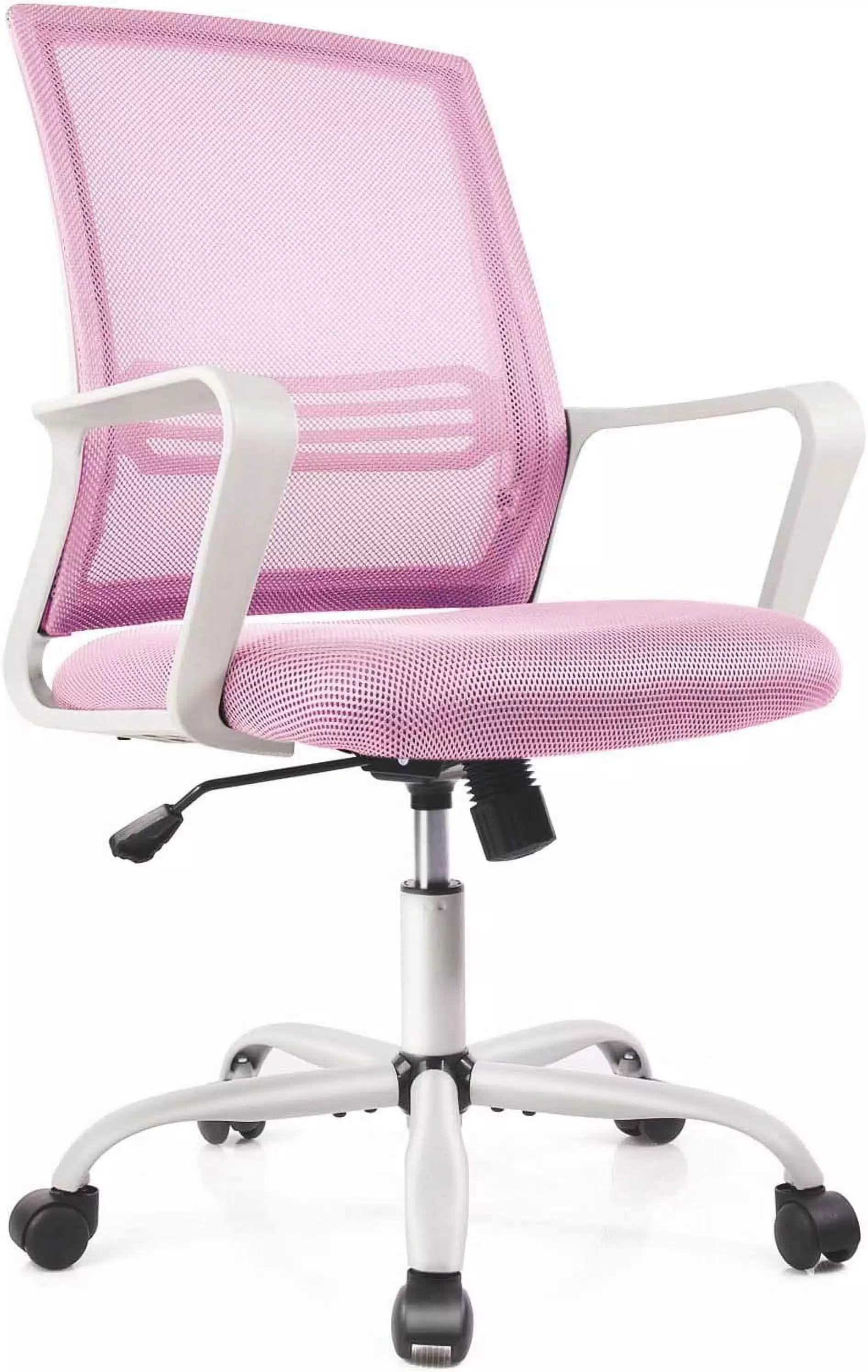 Office Chair Ergonomic Desk Chair Mesh Home Office Computer Chair Mid Back Task Chair Armrests Lumbar Support TRAHOO