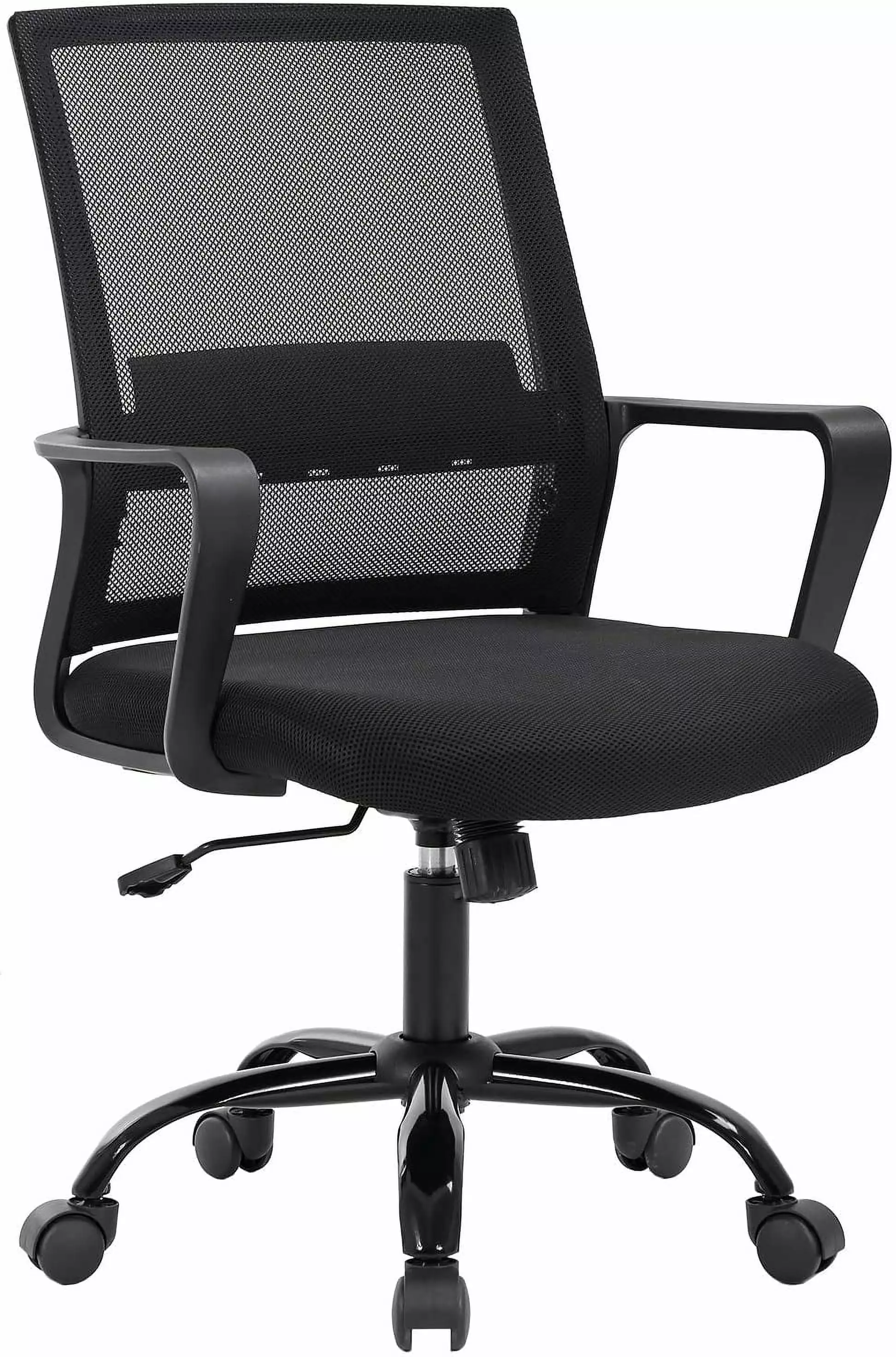 Paylesshere Ergonomic Desk Swivel Rolling Computer Executive Lumbar Support Task Mesh Chair Black TRAHOO
