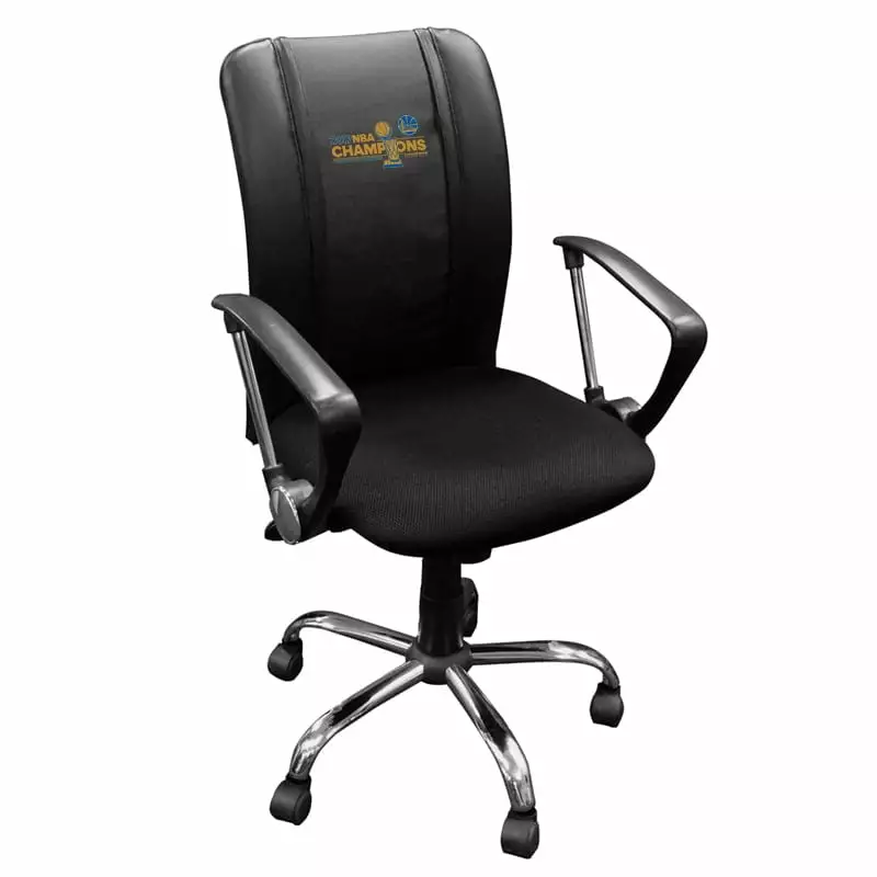 DreamSeat Golden State Warriors Secondary Logo Curve Office Chair