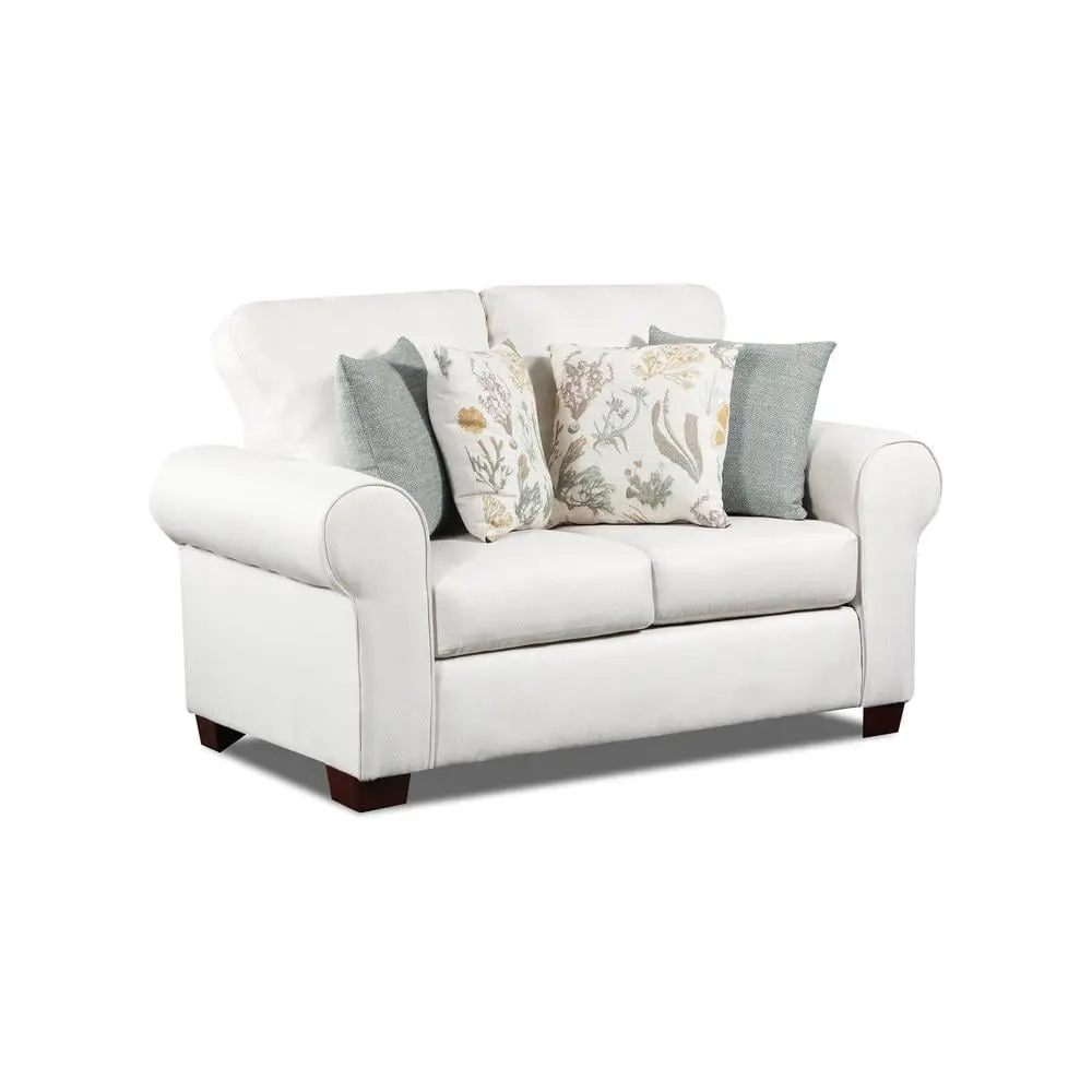 Furniture Classics Beaujardin Loveseat Four Throw Pillows - Traditional Sofa American Furniture Classics