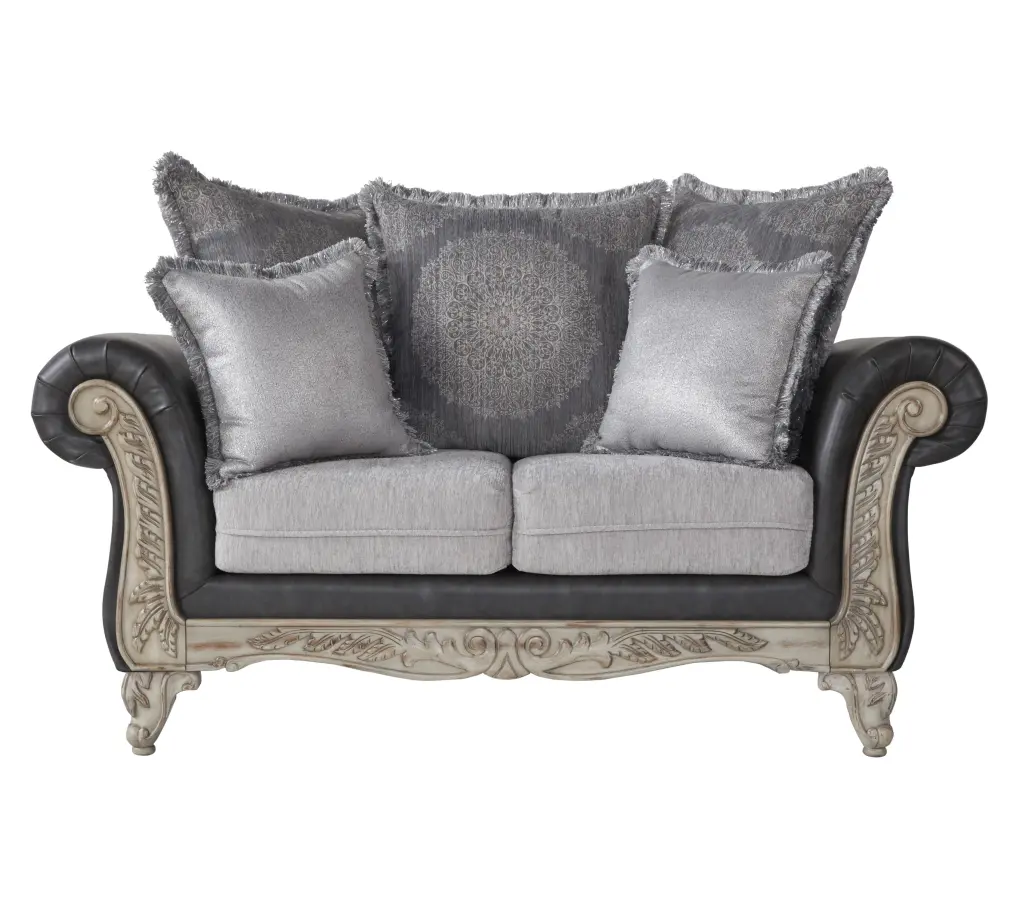 Roundhill Furniture San Marino Loveseat - Elegant Design Living Spaces