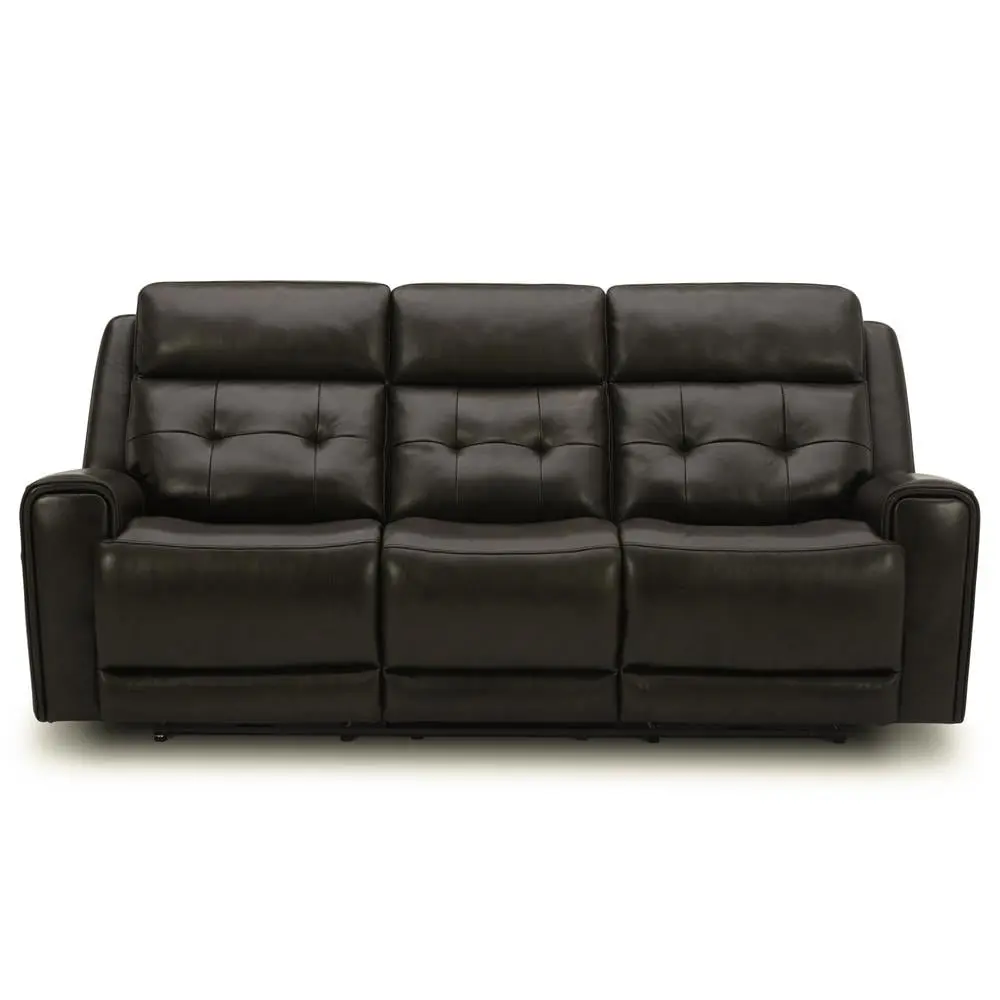 Liberty Furniture Carrington Transitional Leather Sofa Dark Brown - Timeless Elegance