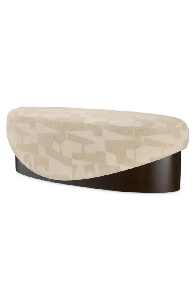 Brooklyn Sand Bench Eichholtz Raymond Modern Upholstered Entryway Seating