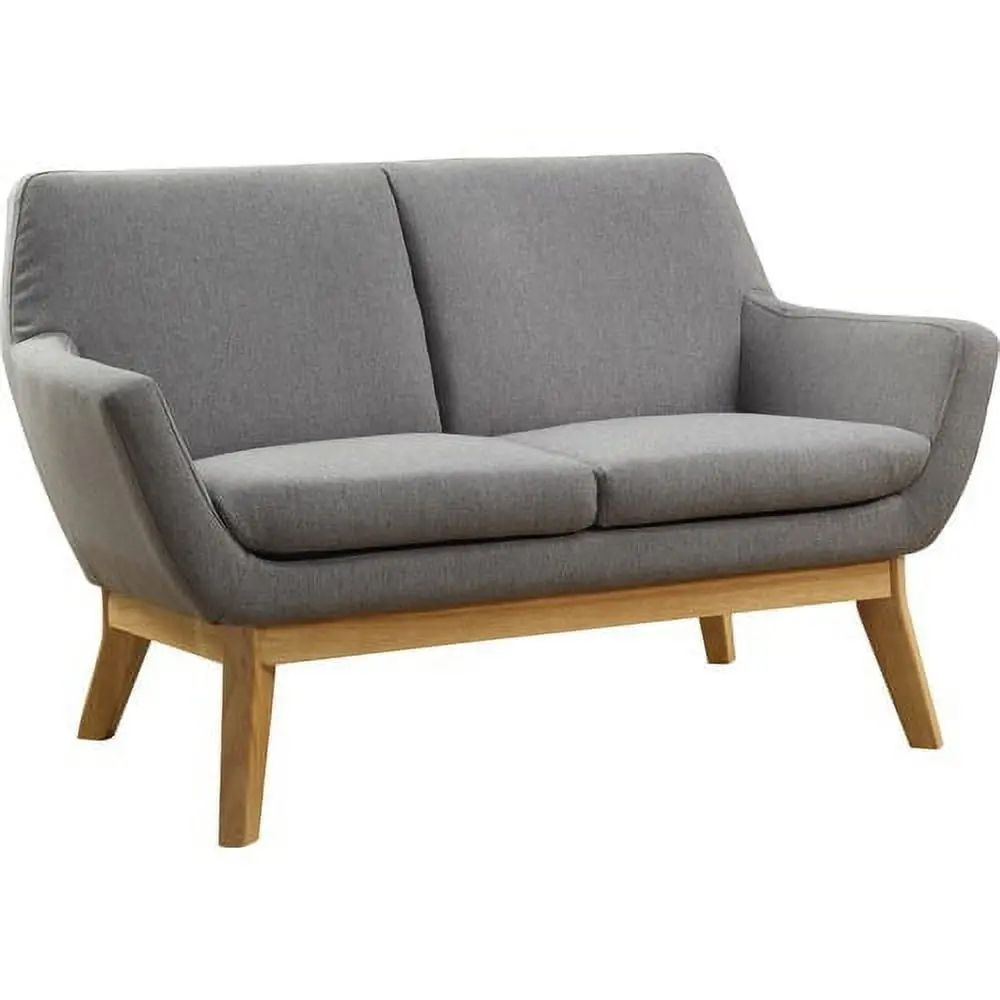 Lorell Quintessence Collection Upholstered Loveseat Gray - 53.1 x 19.8 x 32.8