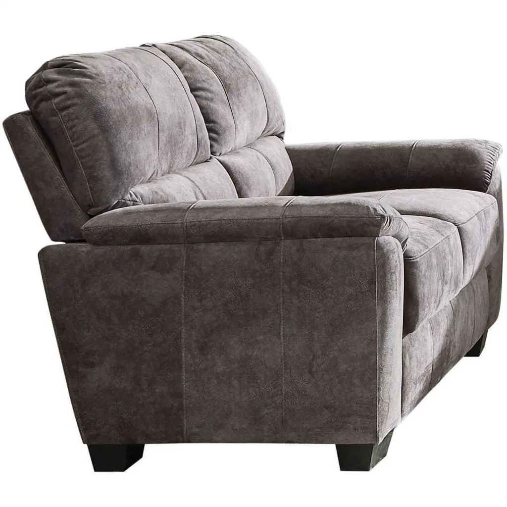 Hartsook Upholstered Pillow Top Arm Loveseat Charcoal Grey - Plush Living Room Sofa Coaster Company