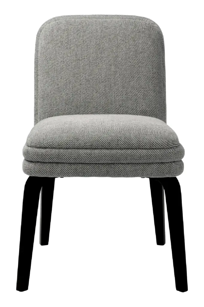 Gray Upholstered Dining Chair Lucia Eichholtz Modern Kitchen Seating