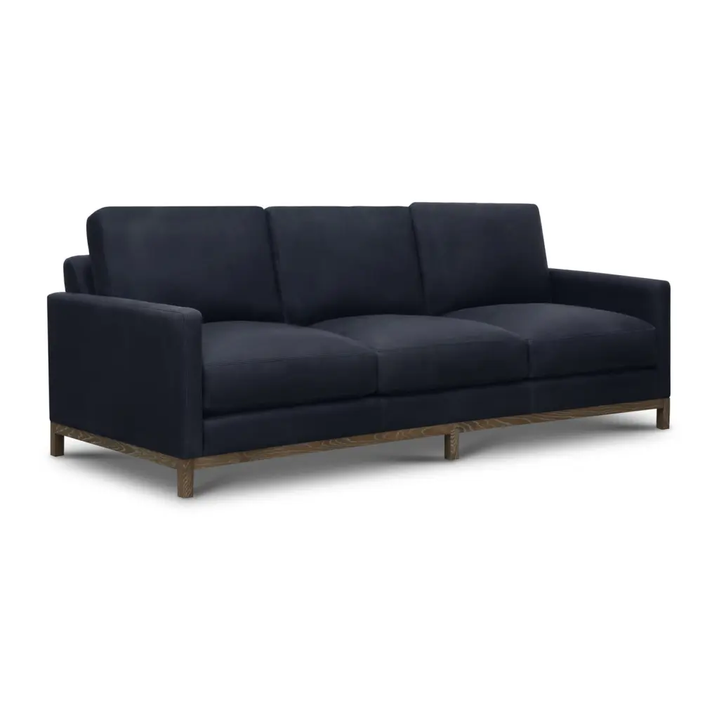 GTR Leather Monterrey 90 Wide Upholstered Sofa Napa Admiral - Comfortable Seating