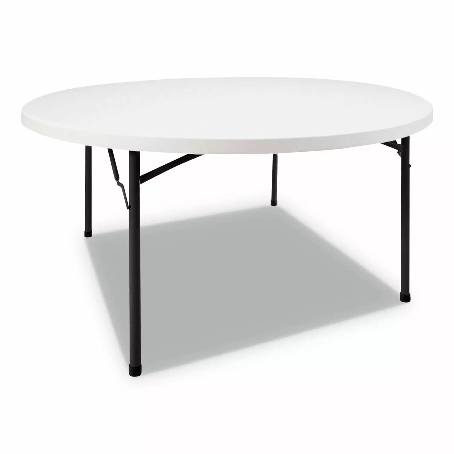 Alera Round Plastic Folding Table 60 dia x 29.25h White