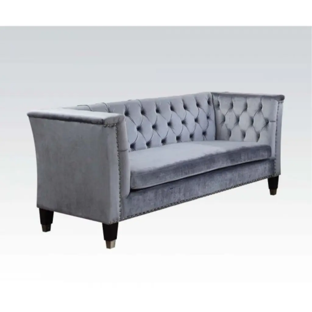 Ergode Loveseat Blue-Gray Velvet