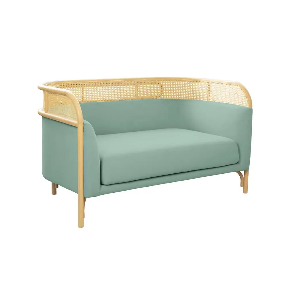 TOV Furniture Desiree Ocean Blue Velvet Loveseat - Luxurious Design