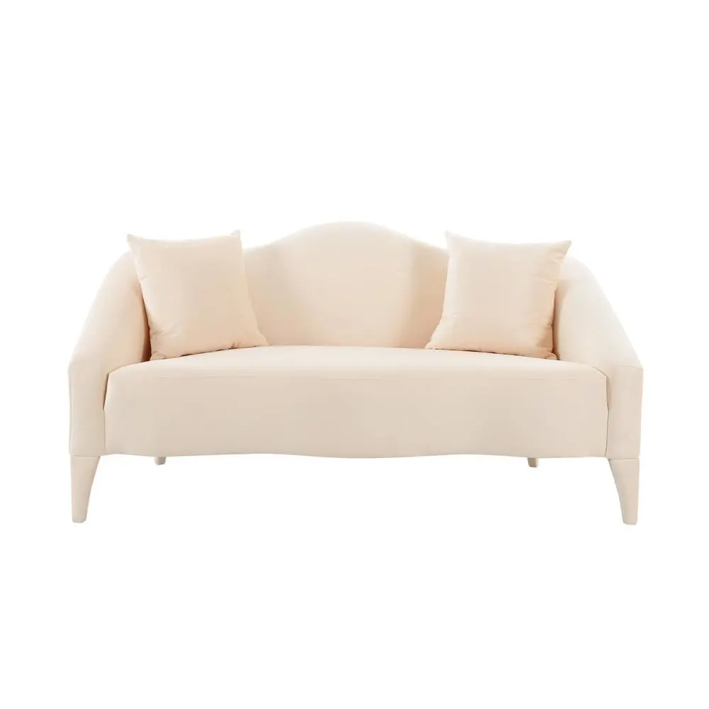 TOV Furniture Naya Peche Velvet Loveseat - Luxurious 2-Seater Sofa