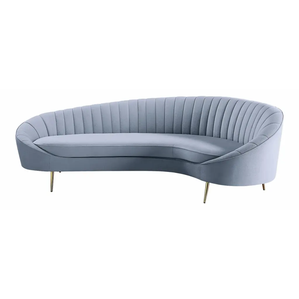 Ballard Designs Light Gray Velvet Sofa Modern Living Room Acme Furniture