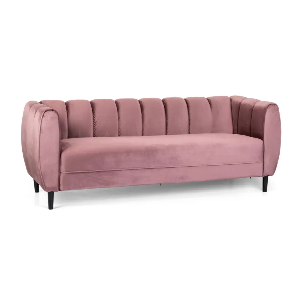 Miekor Furniture Miranda Velvet 3-Seater Sofa B3A105 Comfortable Living Room
