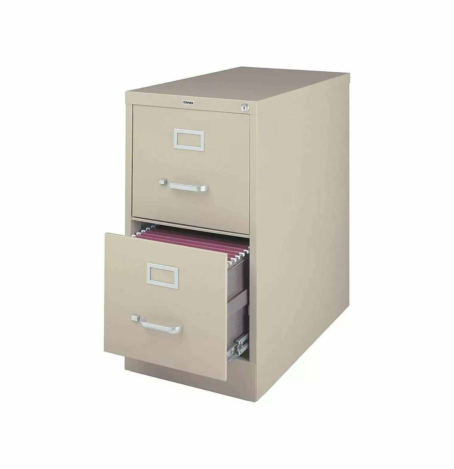 CodYinFI 470381 2-Drawer Vertical File Cabinet Locking Letter Putty Beige 26.5-Inch