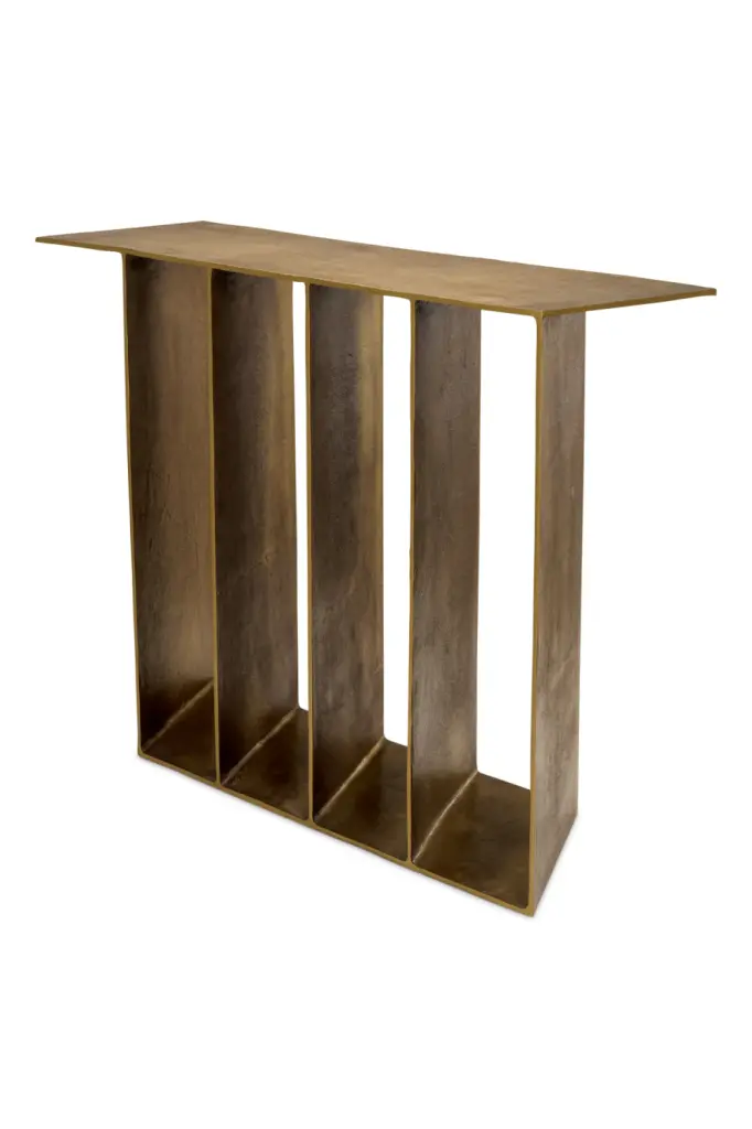 Vintage Brass Console Table Eichholtz San Vito