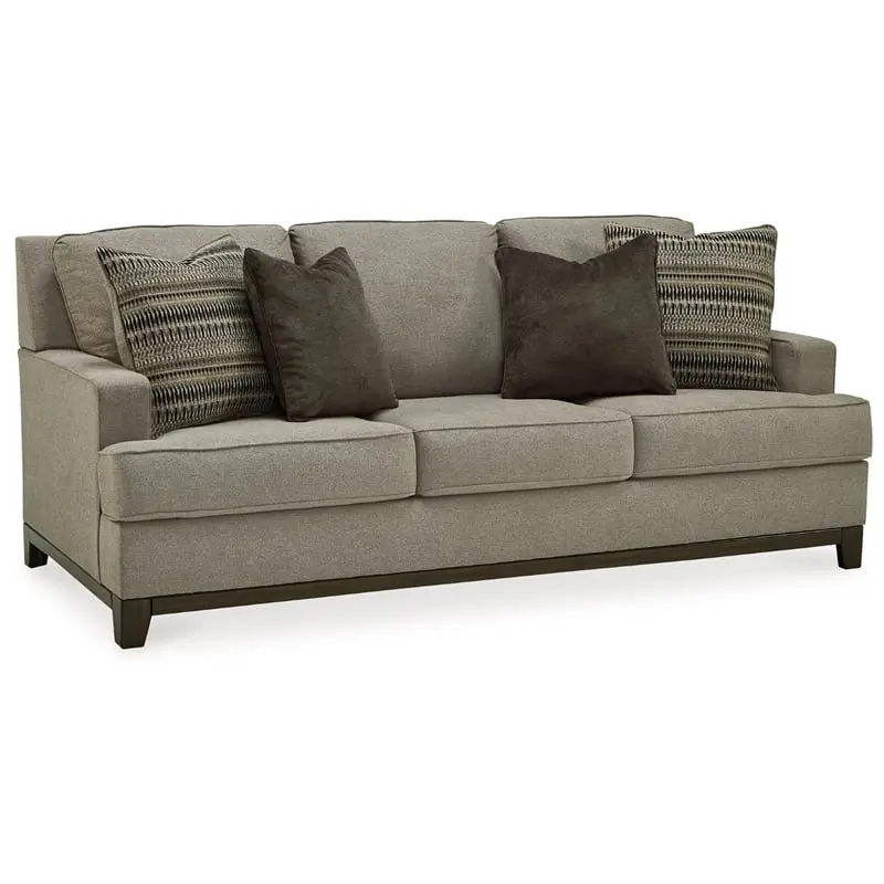 Ashley Furniture Kaywood Contemporary Fabric Wood Sofa Gray Living Room
