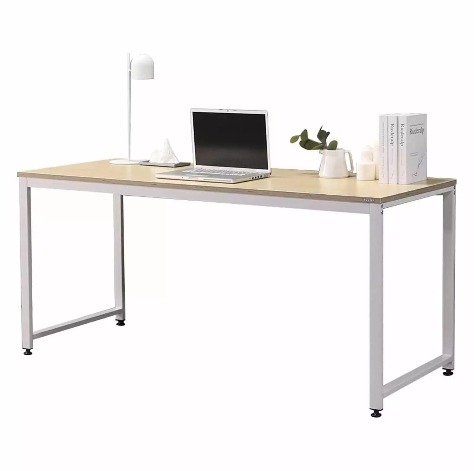 63 Inch Computer Writing Desk Workstation Table Home Office Design Gaming Designers Entrepreneurs Oak White Superwum