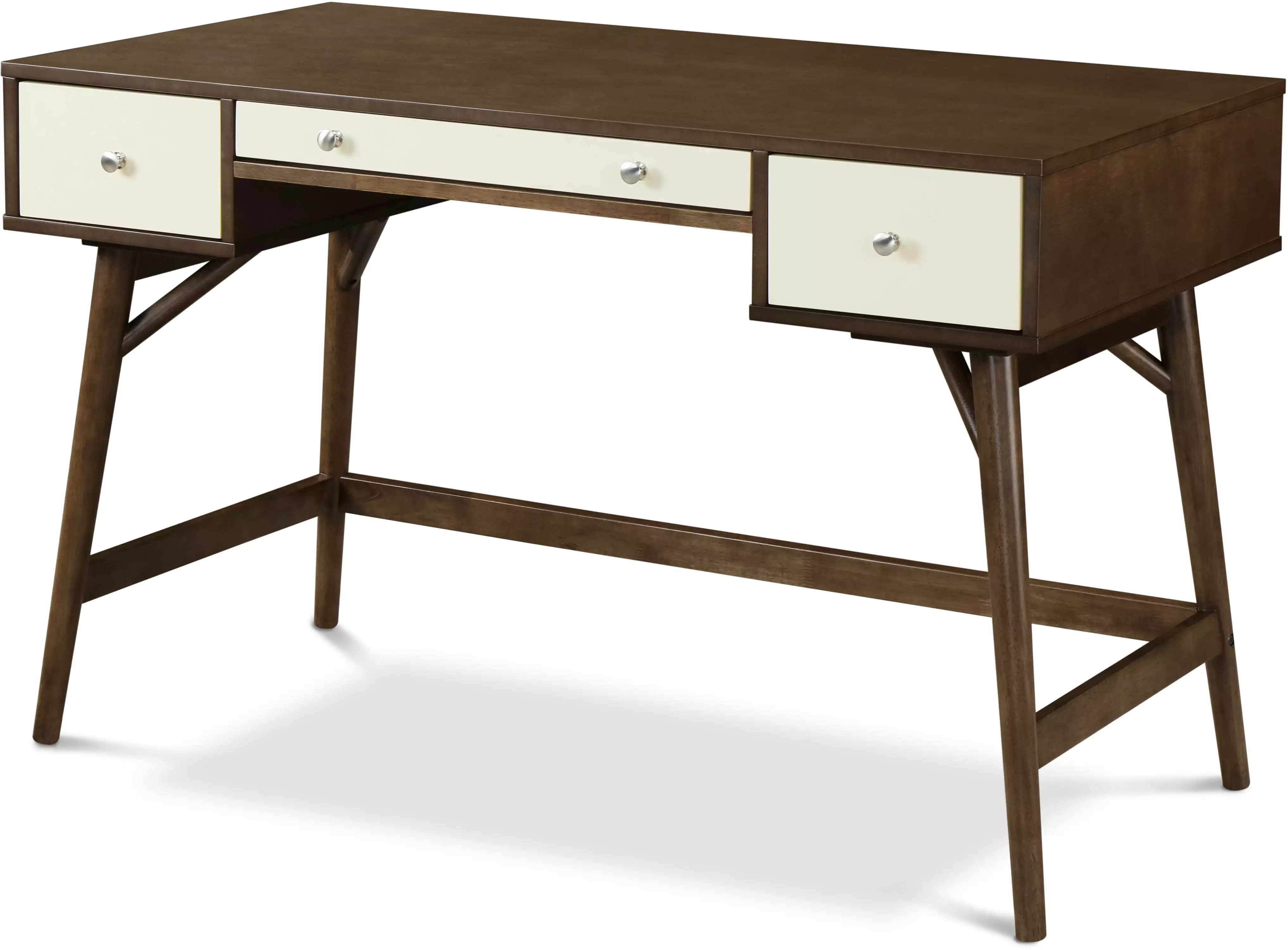 Adore Decor Sutton Wood Writing Desk Brown Home Office Study Table