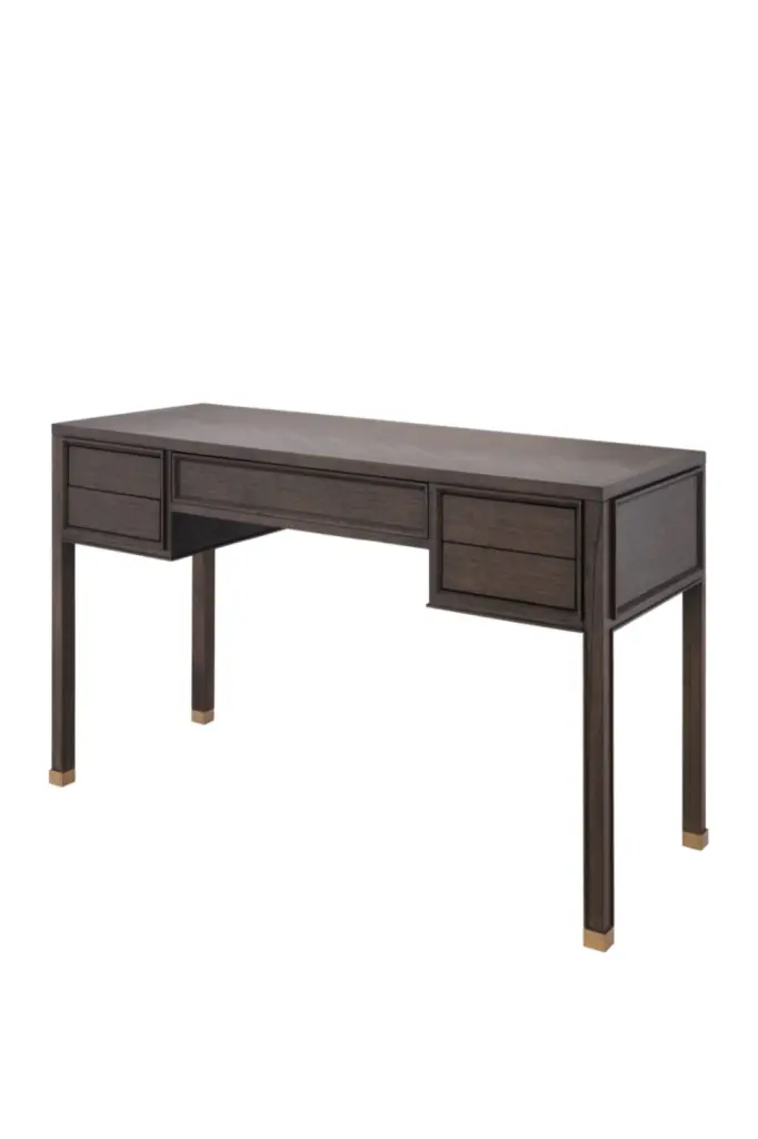 Brown Oak Desk Eichholtz Melchior Stylish Home Office Writing Table